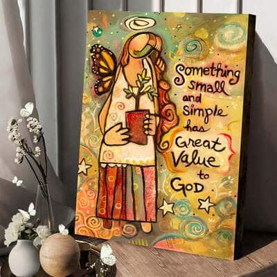 Christian Canvas Print Someting Small Inspirational