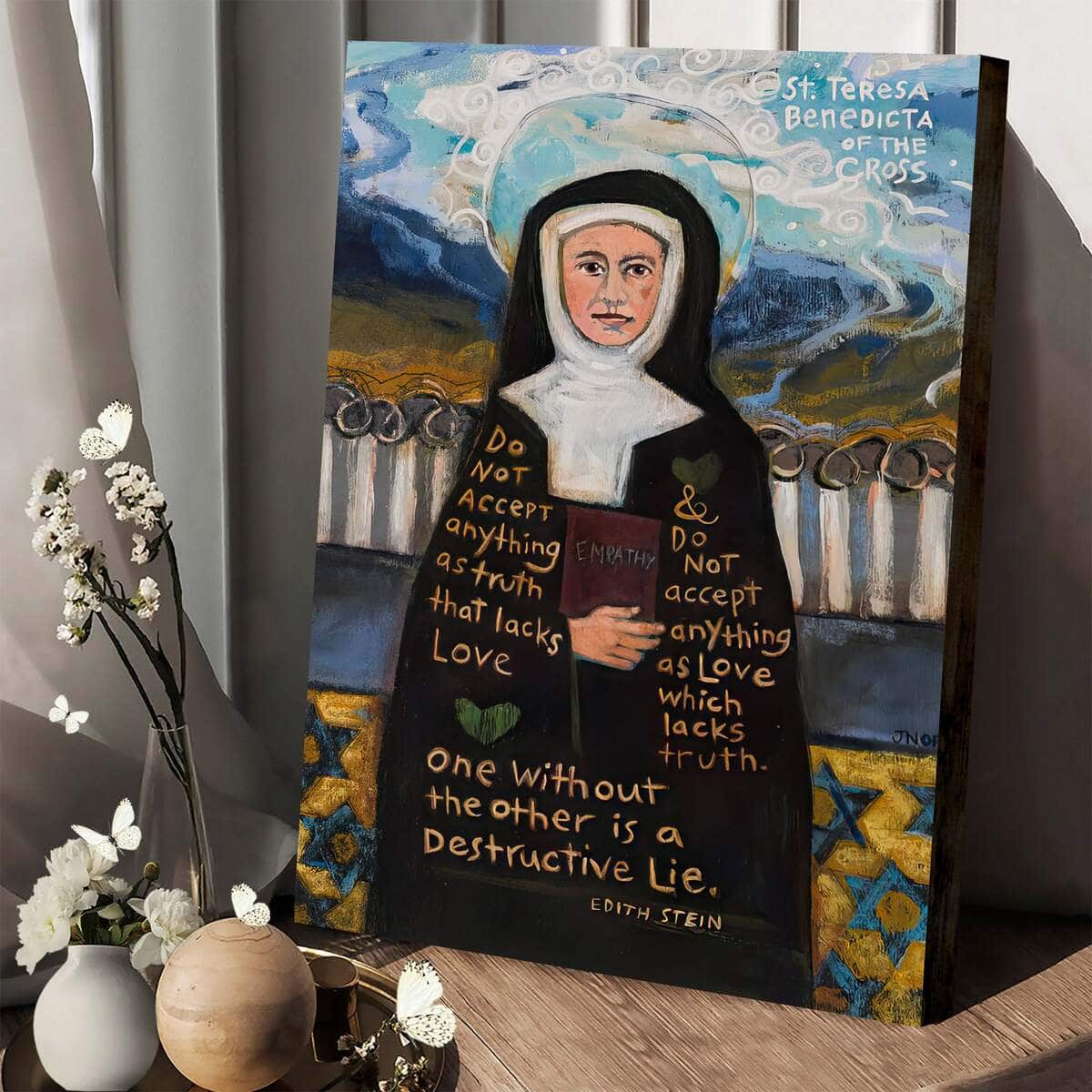 Christian Canvas Print St Benedicta Of The Cross Ie Edith Stein Christian Canvas Print St Benedicta Of The Cross Ie Edith Stein