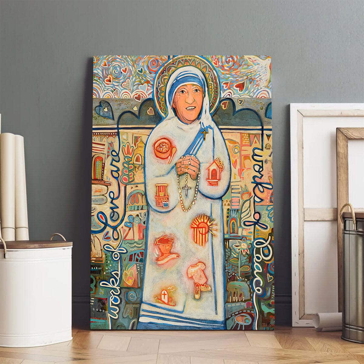 Christian Canvas Print St Teresa Of Kolkata Christian Canvas Print St Teresa Of Kolkata