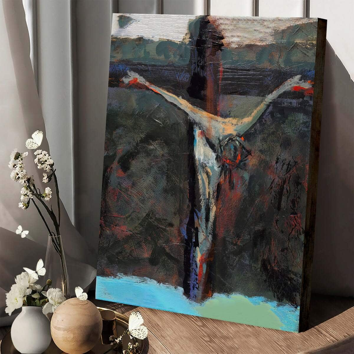 Christian Canvas Print Station 12 Jesus Dies On The Cross