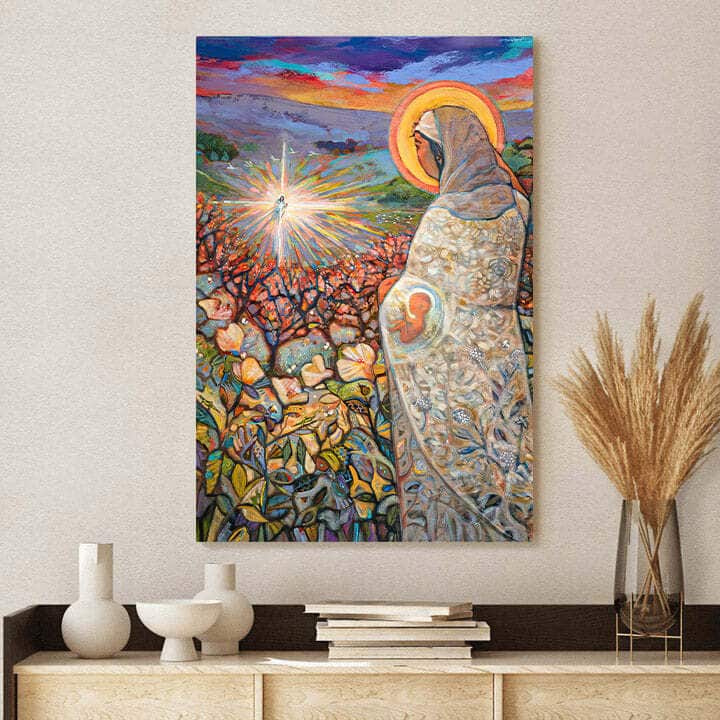 Christian Canvas Print The Visitation Of Mary And Elizabeth Christian Canvas Print The Visitation Of Mary And Elizabeth