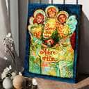 Christian Canvas Print O Come Let Us Adore Him With Angels