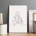 Jesus Holding A Lamb Christian Canvas Print