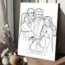 Jesus With Children Christian Canvas Print