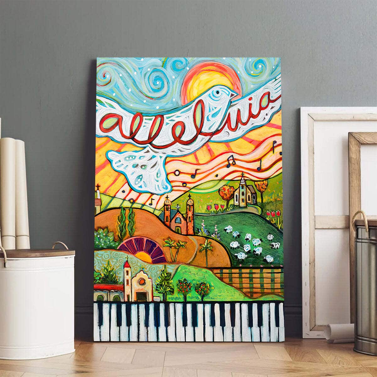 Christian Canvas Print Alleluia