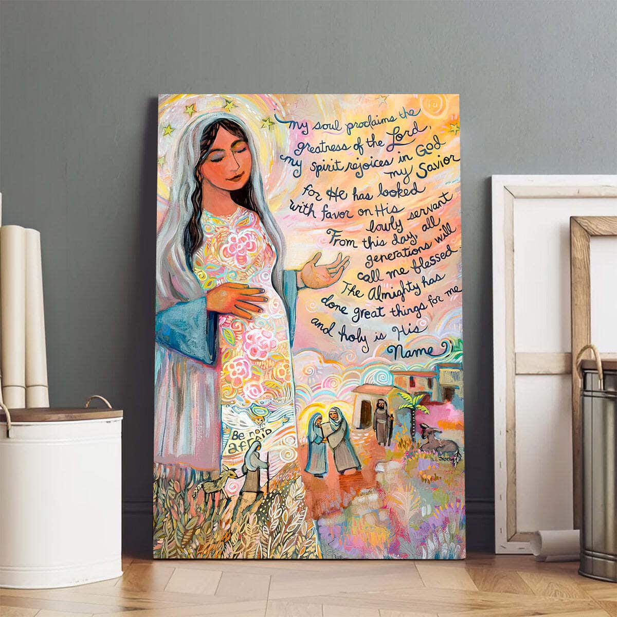 Christian Canvas Print Canticle Of Mary Christian Canvas Print Canticle Of Mary