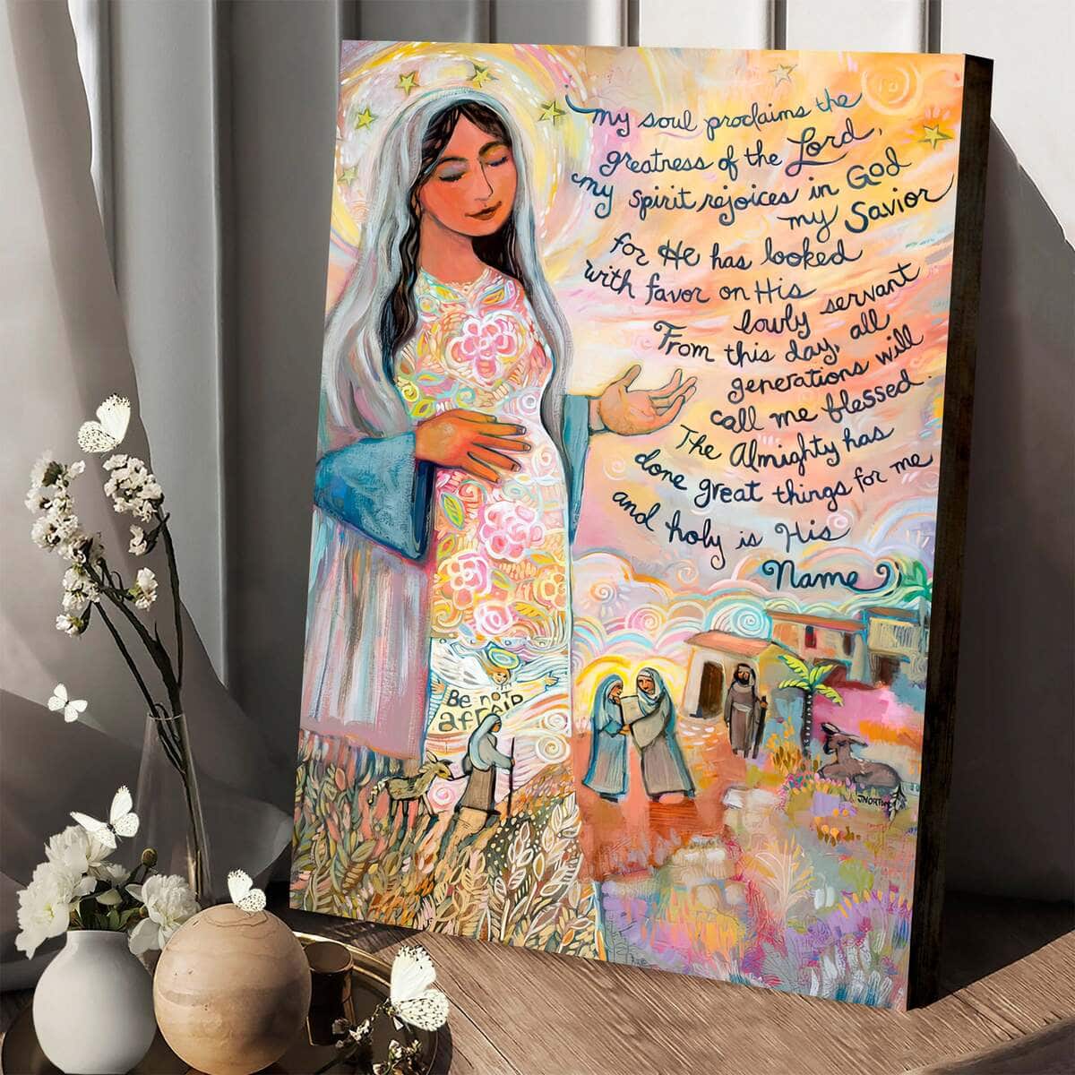 Christian Canvas Print Canticle Of Mary Christian Canvas Print Canticle Of Mary