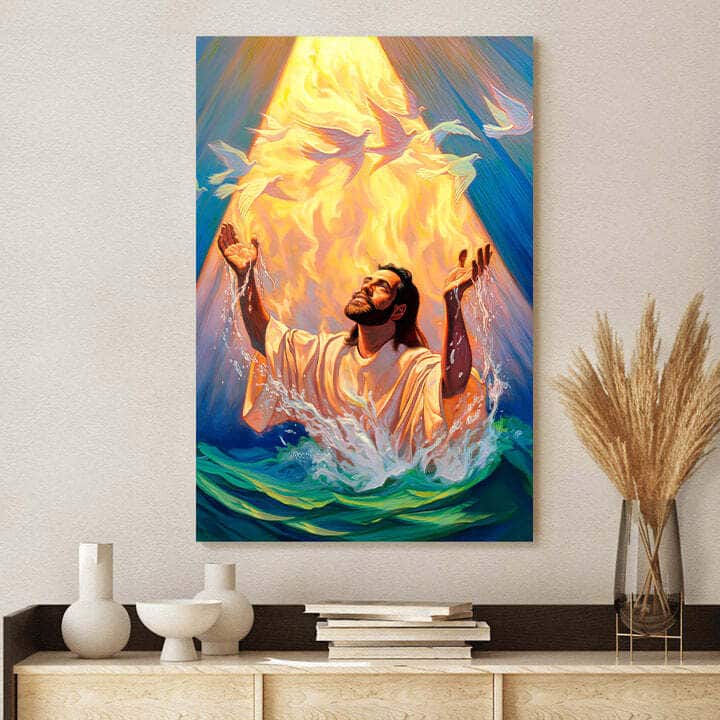 The Baptism Of Jesus Christian Canvas Print The Baptism Of Jesus Christian Canvas Print