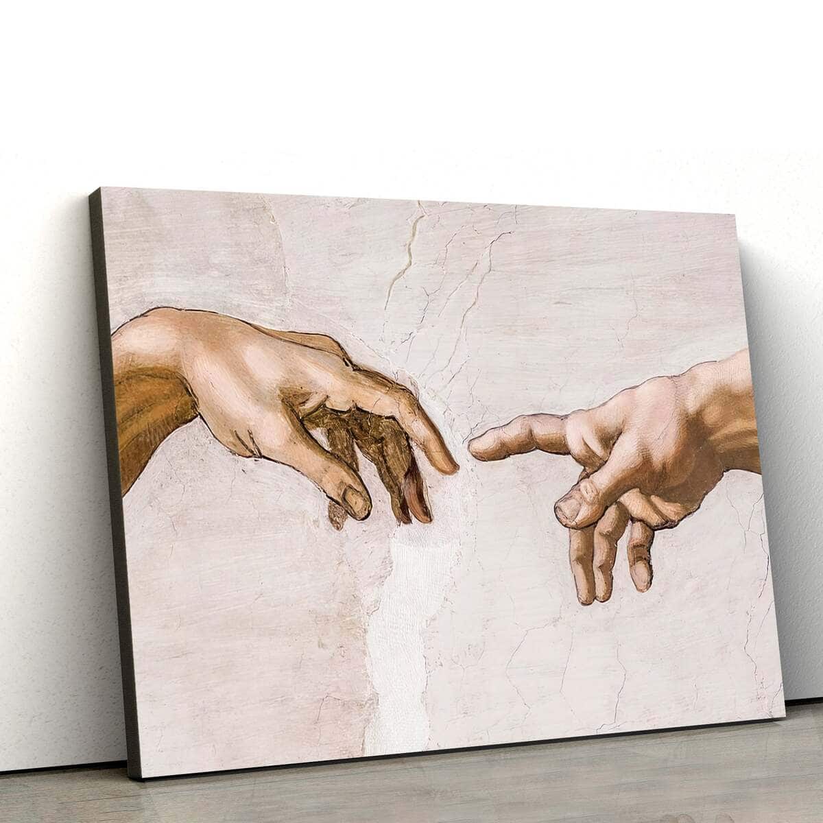 Christian Canvas Print The Creation Of Adam Christian Canvas Print The Creation Of Adam