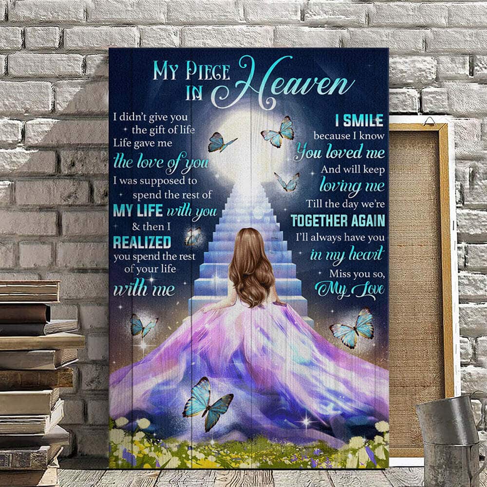 Christian Canvas Print My Piece In Heaven Christian Canvas Print My Piece In Heaven