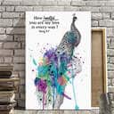 Christian Canvas Print How Beautiful You Are My Love In Every Way Song 4:7 Christian Canvas Print How Beautiful You Are My Love In Every Way Song 4:7