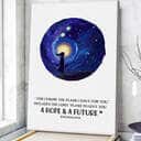 Christian Canvas Print Plans To Give You A Hope & A Future Jeremiah 29:11 Christian Canvas Print Plans To Give You A Hope & A Future Jeremiah 29:11