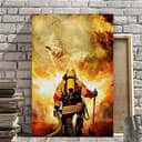 Christian Canvas Print Firefighter God Jesus Christian Canvas Print Firefighter God Jesus
