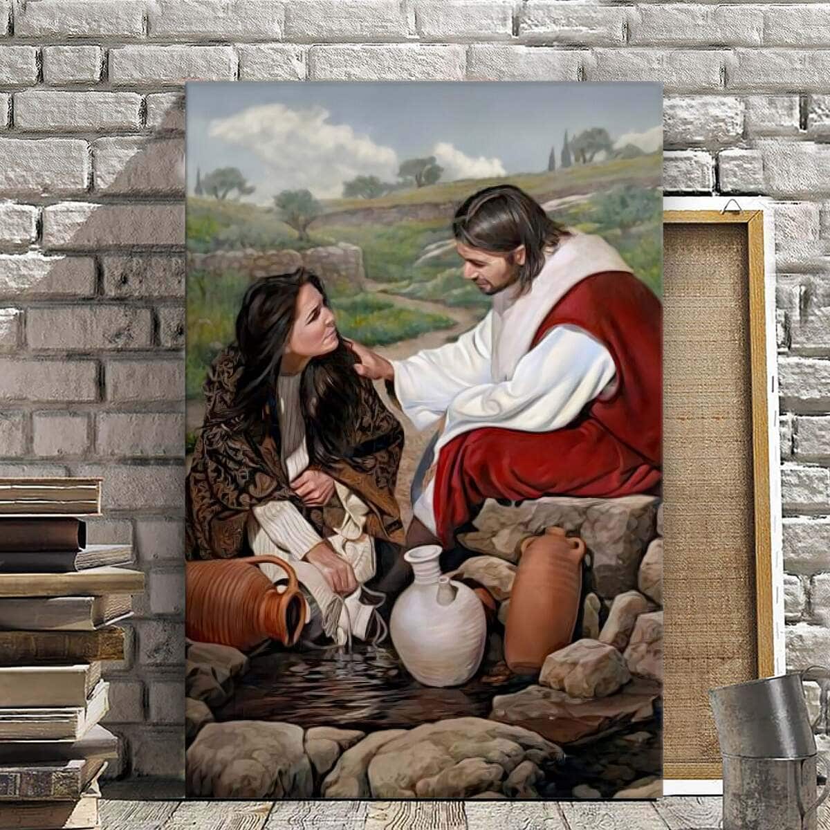 Christian Canvas Print Jesus And Women Christian Canvas Print Jesus And Women