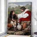 Christian Canvas Print Jesus And Women