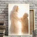 Christian Canvas Print Jesus Holding Hands