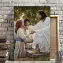 Christian Canvas Print Jesus With Children All Thy Children Shall Be Taught