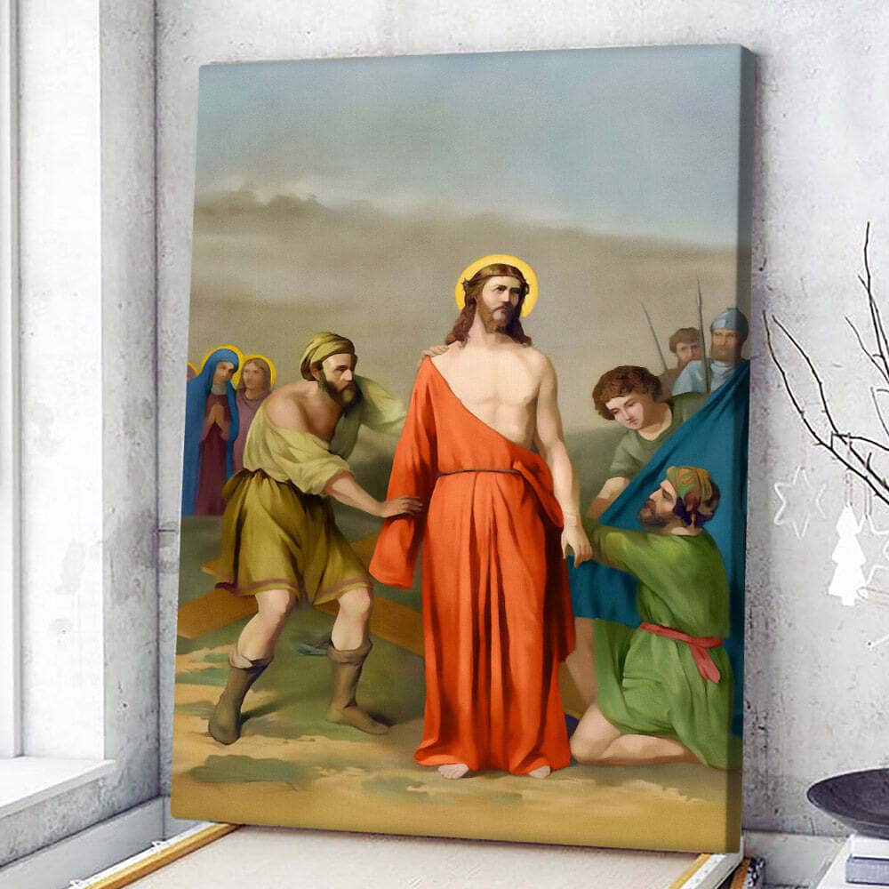 Christian Canvas Print Stations Of The Cross