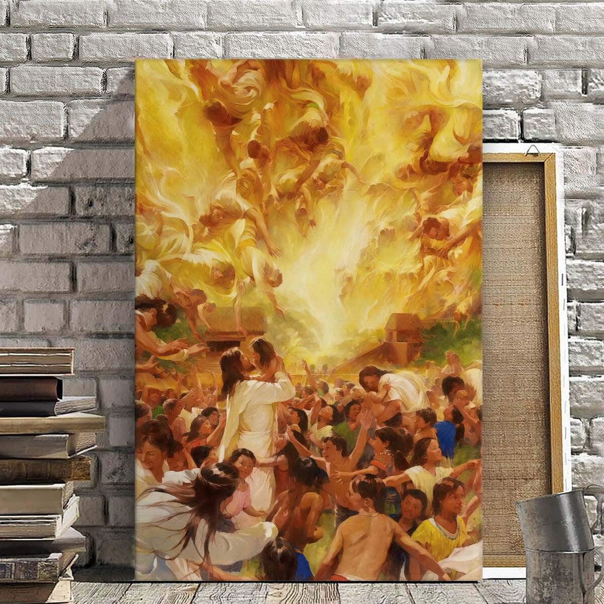Christian Canvas Print Jesus And The People Christian Canvas Print Jesus And The People