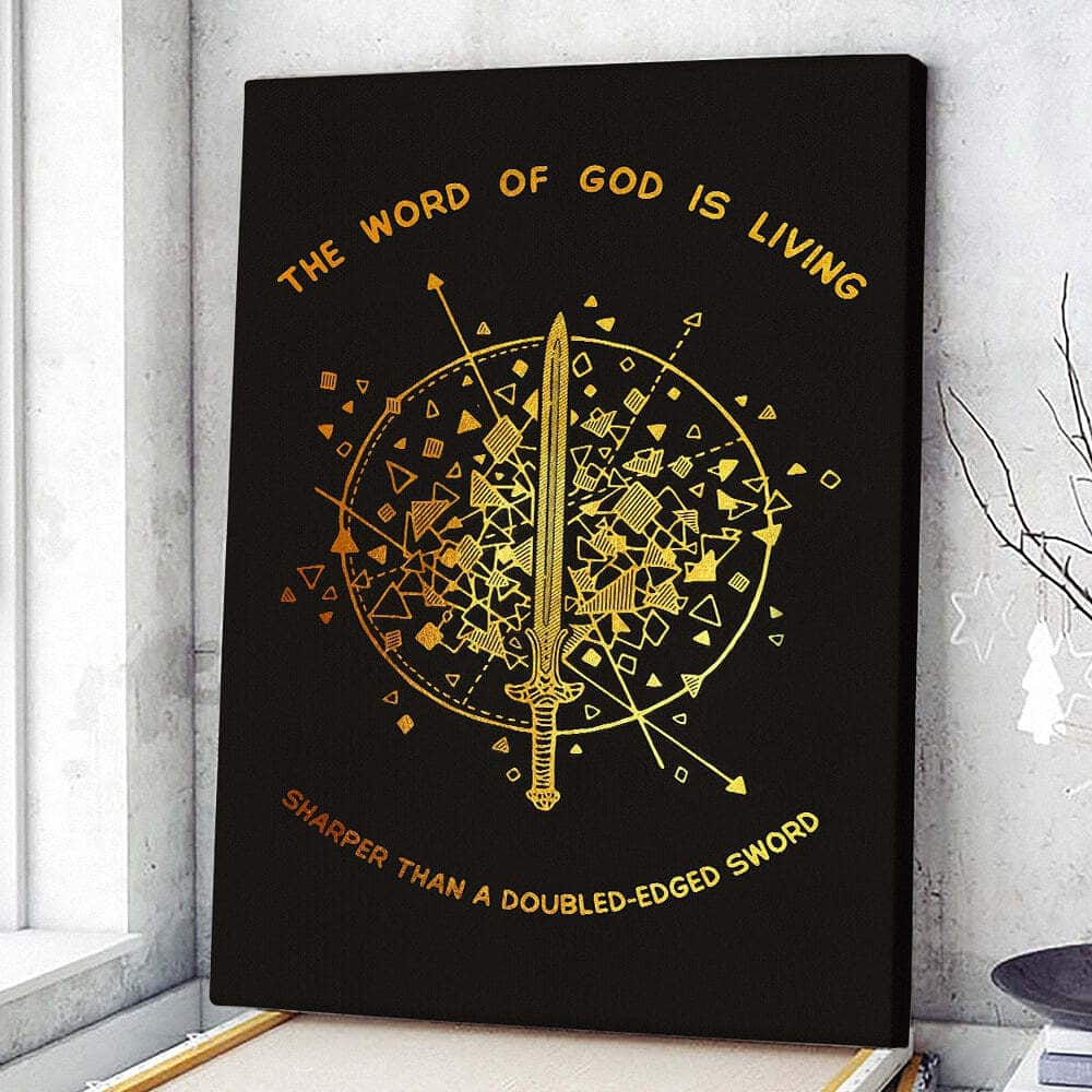Christian Canvas Print The Word Of God Is Living Christian Canvas Print The Word Of God Is Living