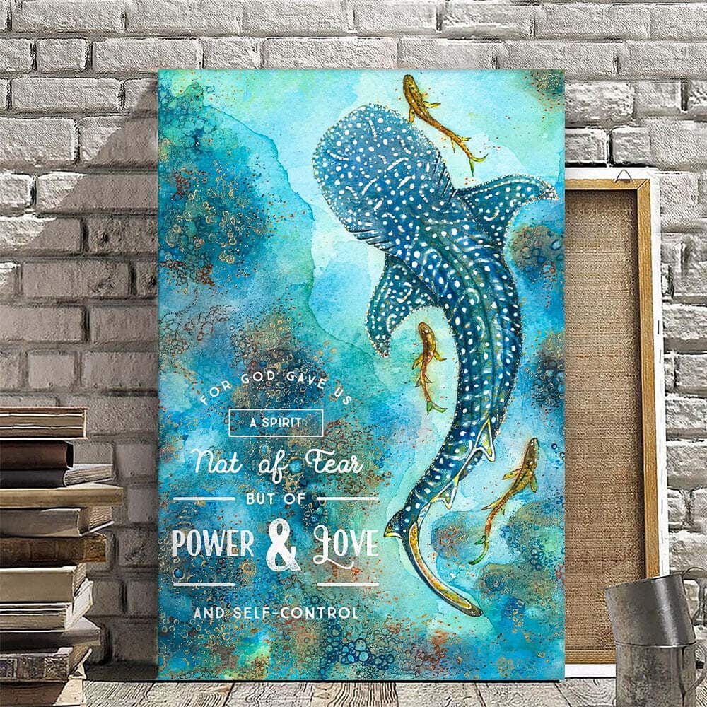 Christian Canvas Print For God Gave Us A Spirit Christian Canvas Print For God Gave Us A Spirit