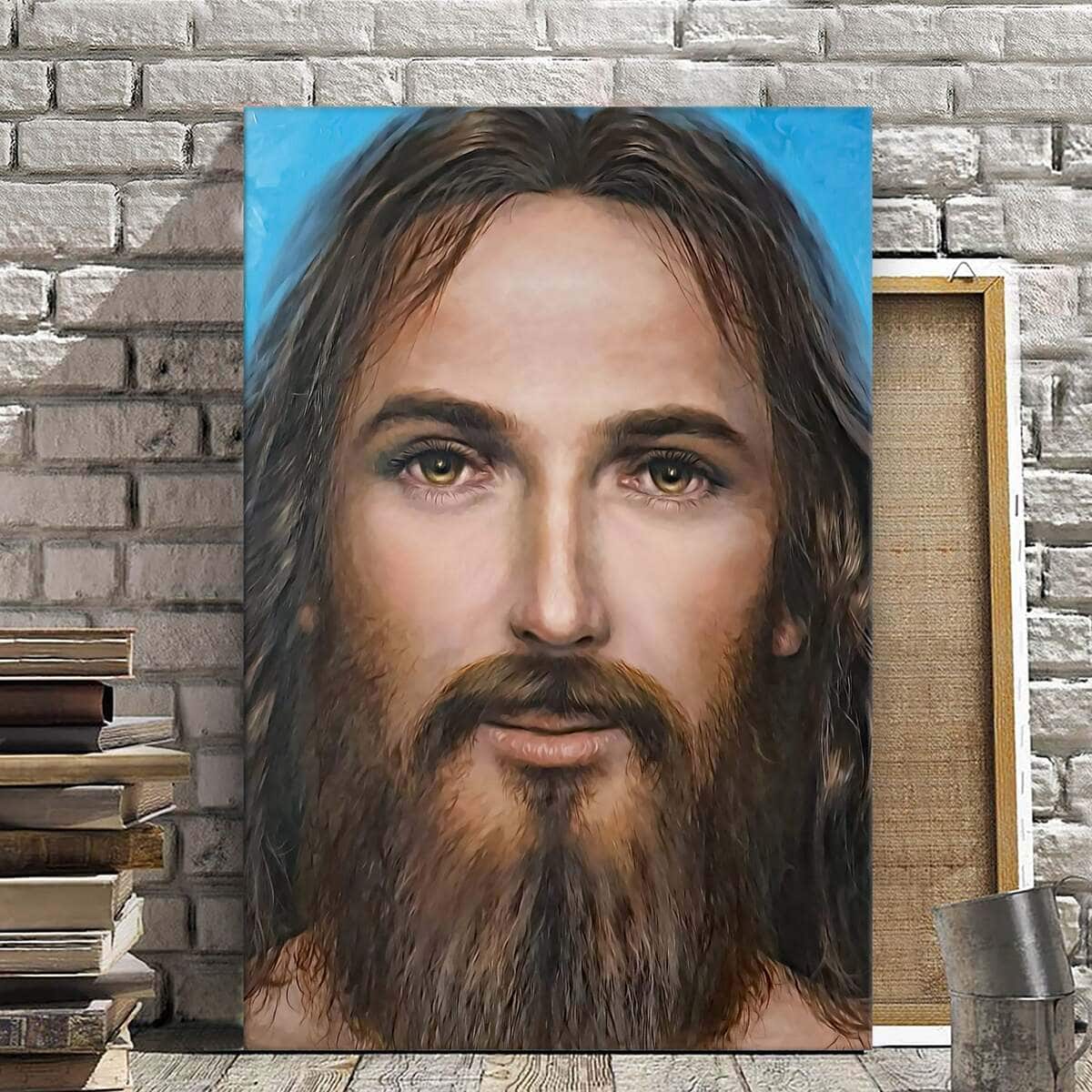 Jesus Face Christian Our God Canvas Print