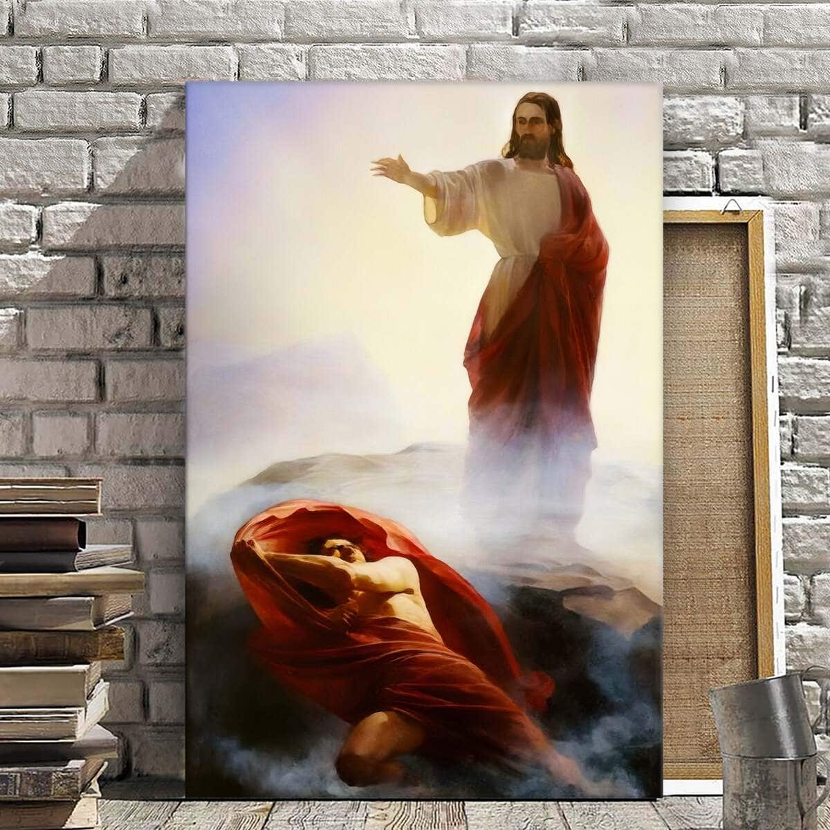 Christian Jesus Canvas Print The Temptation Of Christ
