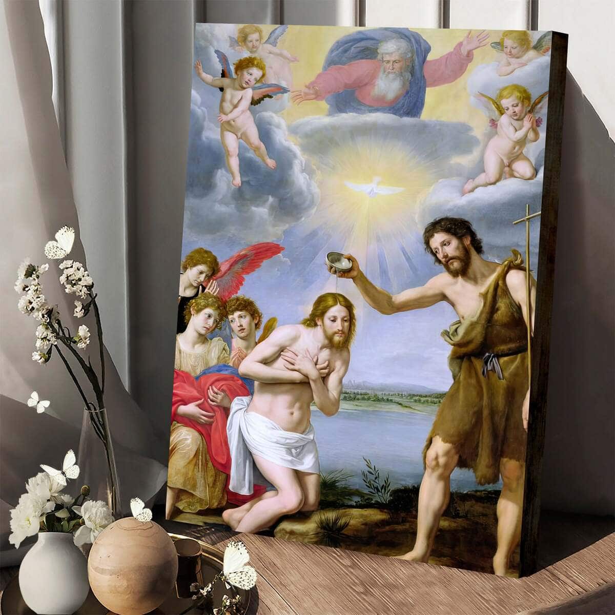 The Baptism Of Christ Christian Canvas Print The Baptism Of Christ Christian Canvas Print