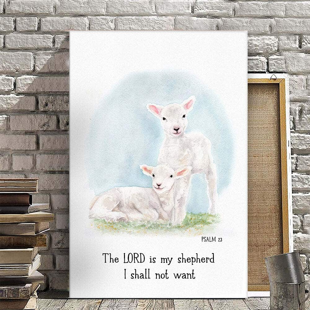 Christian Canvas Print Psalm 23 The Lord Is My Shepherd Christian Canvas Print Psalm 23 The Lord Is My Shepherd