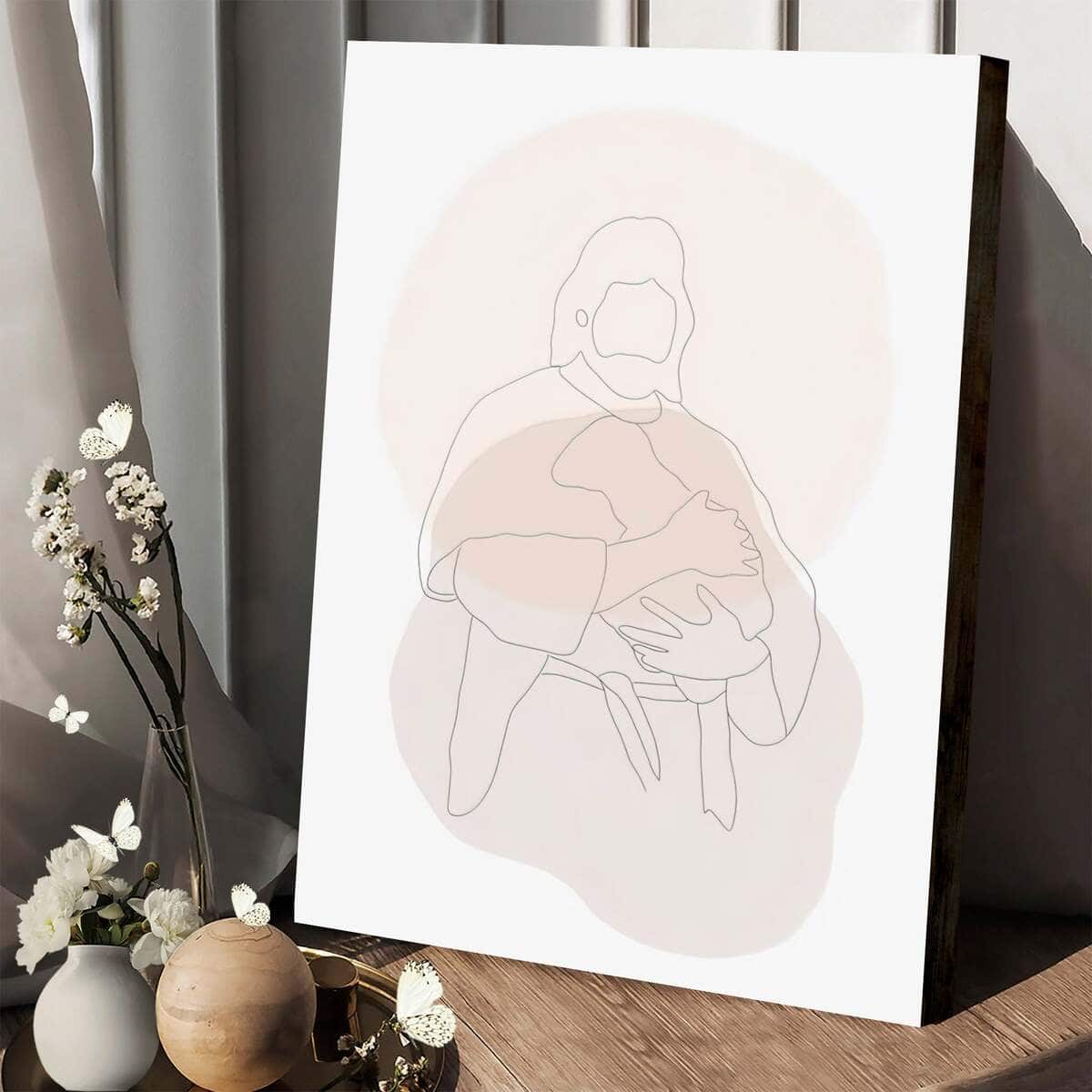 Christian Canvas Print Jesus Christ And Lamb Christian Canvas Print Jesus Christ And Lamb