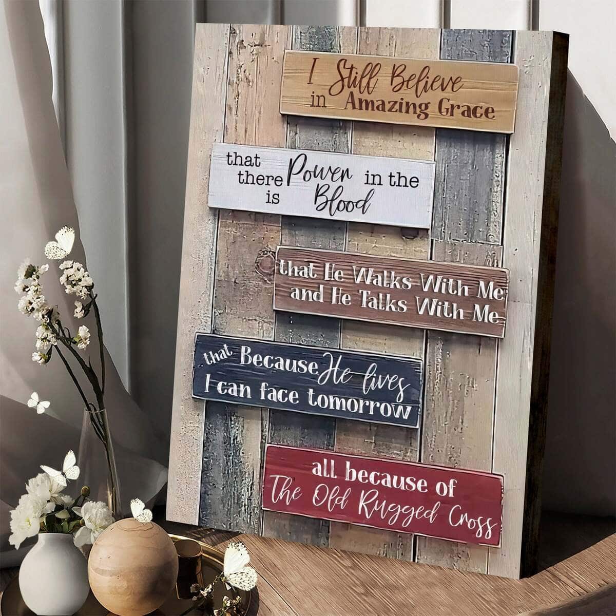 Christian Canvas Print He Walks With Me And He Talks With Me Christian Canvas Print He Walks With Me And He Talks With Me