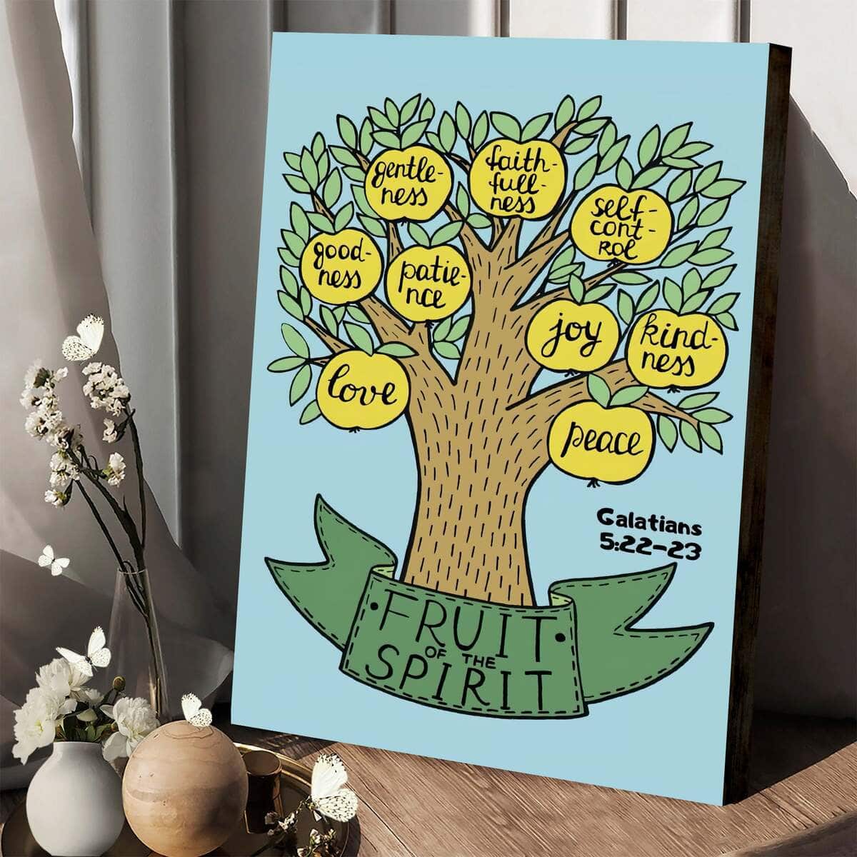 Christian Canvas Print Galatians 5:22-23 Fruit Of The Spirit Christian Canvas Print Galatians 5:22-23 Fruit Of The Spirit