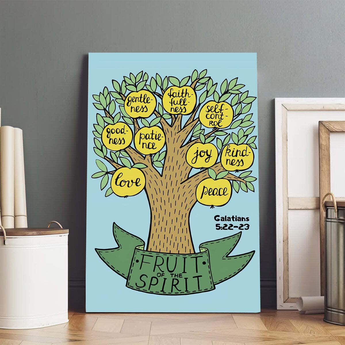 Christian Canvas Print Galatians 5:22-23 Fruit Of The Spirit Christian Canvas Print Galatians 5:22-23 Fruit Of The Spirit