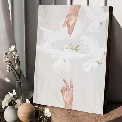 Christian Canvas Print Reaching For Hope Christian Canvas Print Reaching For Hope