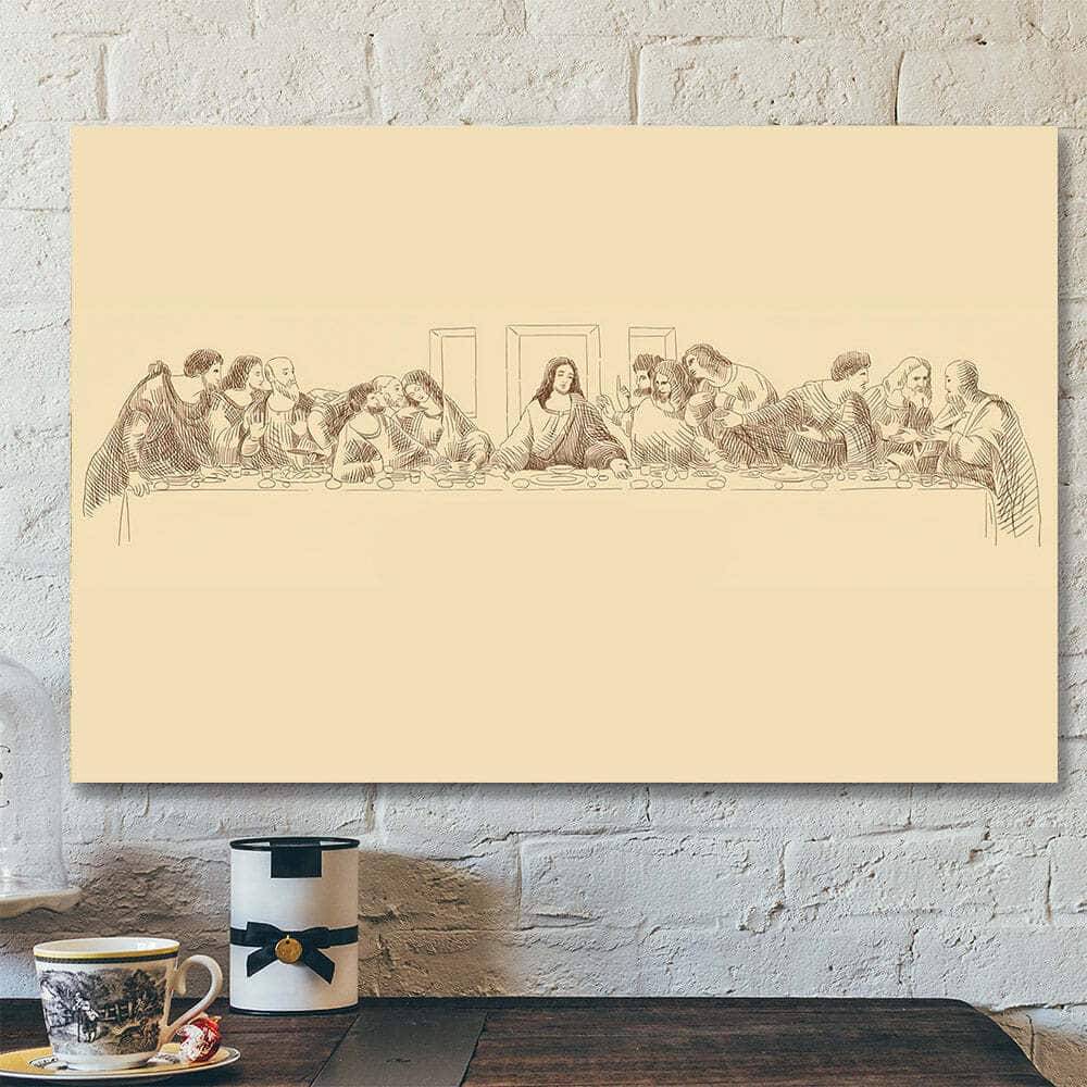 Christian Canvas Wall Art Last Supper Da Vinci Christian Canvas Wall Art Last Supper Da Vinci