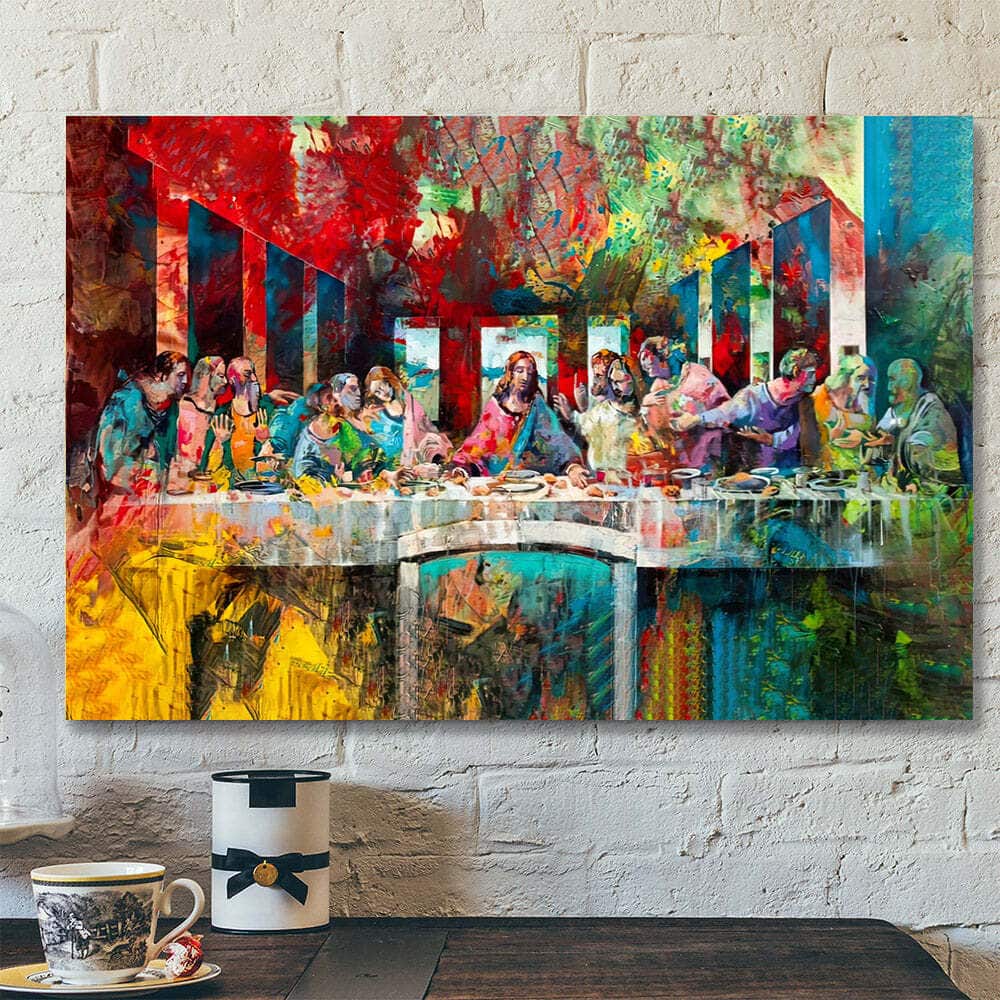 Christian Canvas Wall Art Last Supper Graffiti Art Christian Canvas Wall Art Last Supper Graffiti Art