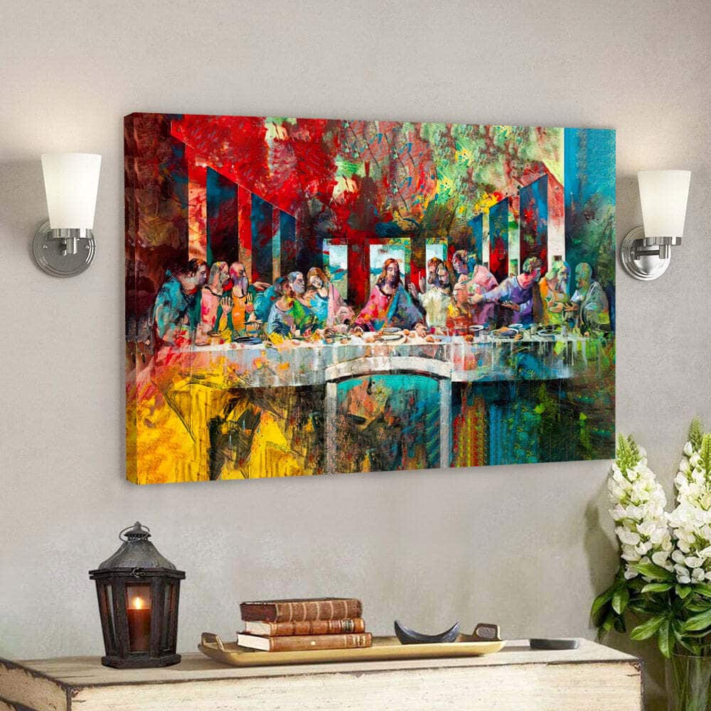 Christian Canvas Wall Art Last Supper Graffiti Art Christian Canvas Wall Art Last Supper Graffiti Art