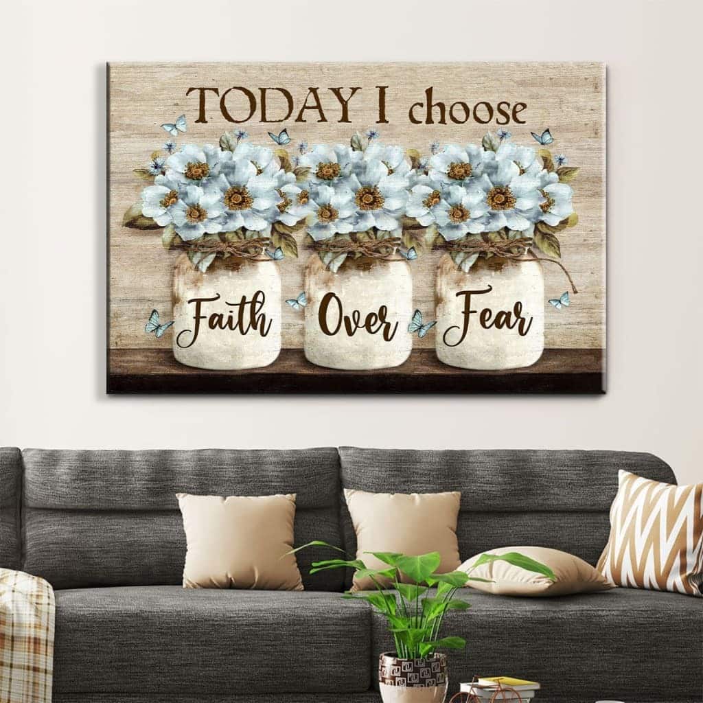 Christian Canvas Wall Art Faith Over Fear Christian Canvas Wall Art Faith Over Fear