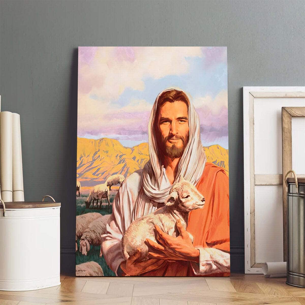 Lamb Of God Jesus Canvas Print Gift For Christian