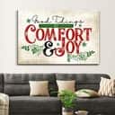 Christian Canvas Wall Art Good Tidings Of Comfort And Joy