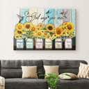 Christian God Says You Are Canvas Wall Art Hummingbird Sunflower