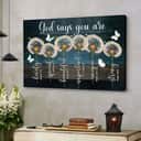 Christian God Says You Are Canvas Wall Art Lovely Special Beautiful Christian God Says You Are Canvas Wall Art Lovely Special Beautiful