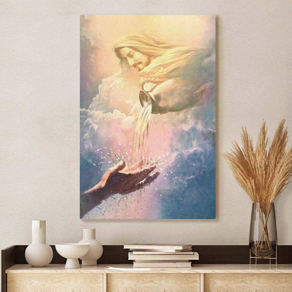 Christian Canvas Print Water Of Life Christian Canvas Print Water Of Life
