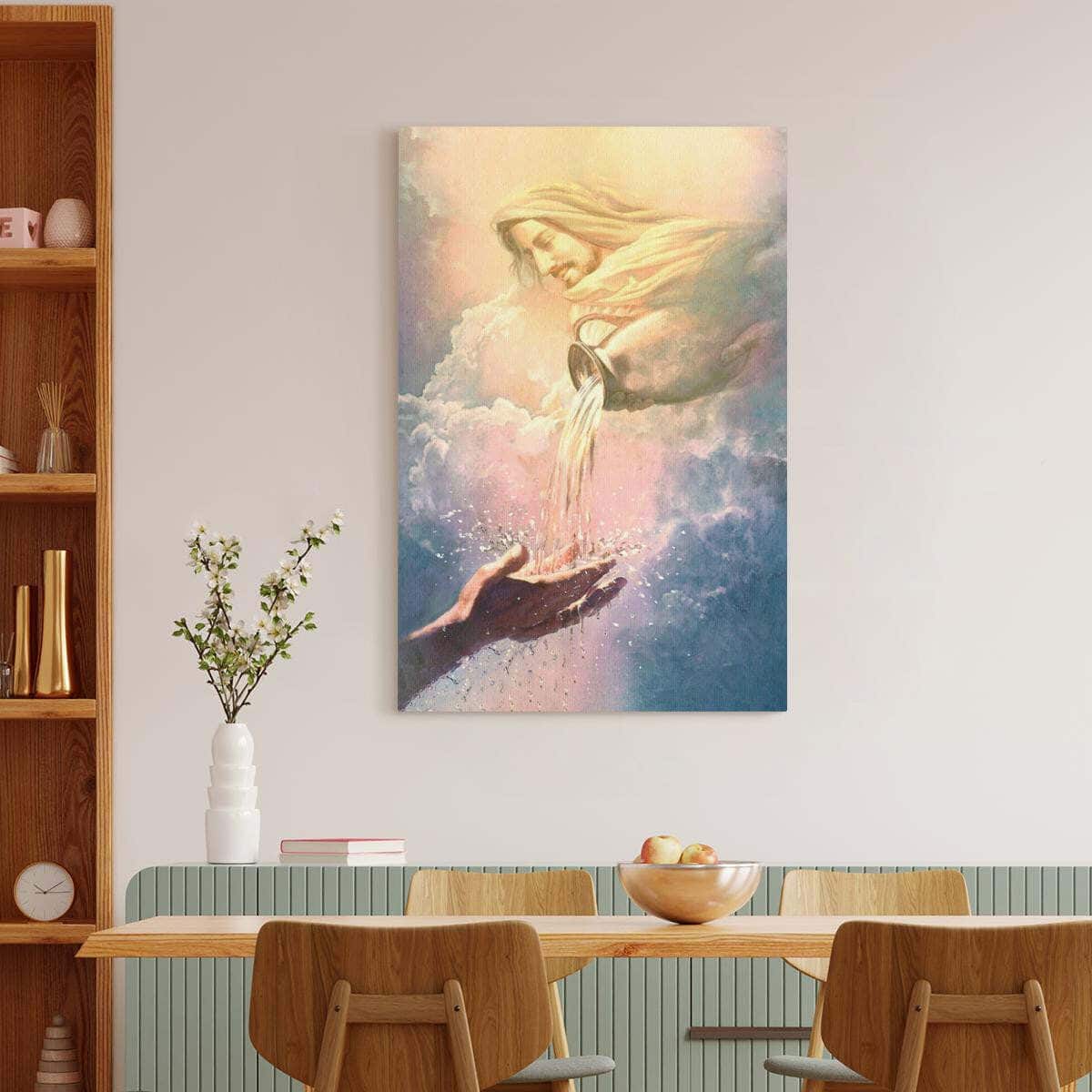 Christian Canvas Print Water Of Life Christian Canvas Print Water Of Life