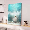 Christian Canvas Print Radiance Jesus And Snow