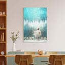 Christian Canvas Print Radiance Jesus And Snow