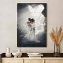 Christian Canvas Print Jesus Hugging Woman Christian Canvas Print Jesus Hugging Woman
