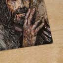 Christian Canvas Print Jesus On The Cross Water Color Lion Amazing Dove