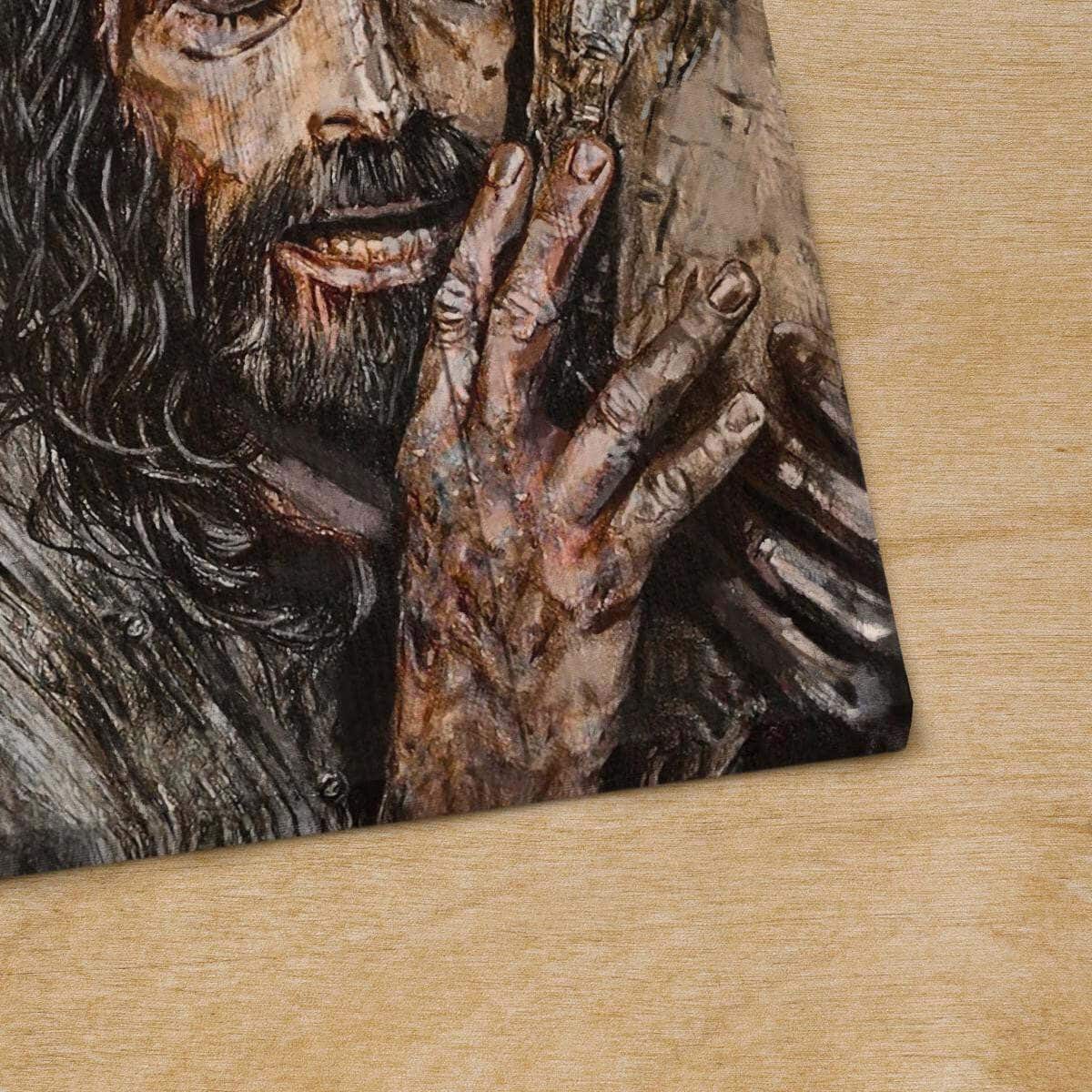 Christian Canvas Print Jesus On The Cross Water Color Lion Amazing Dove Christian Canvas Print Jesus On The Cross Water Color Lion Amazing Dove