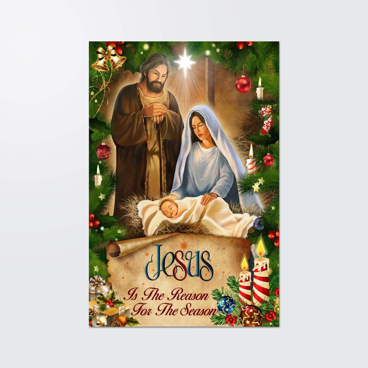 Christian Canvas Print Jesus Is The Reason For The Season Christmas Christian Canvas Print Jesus Is The Reason For The Season Christmas